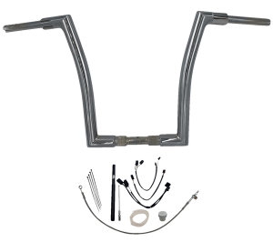1-1/2(r) Ez Install Flat Top Handlebar Kit Silver