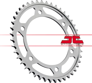JT SPROCKETS Acél hátsó lánckerék, természetes felületű, 2, nordicamoto.ro
