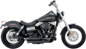 Shortshots Staggered Exhaust System Black, 3, nordicamoto.ro