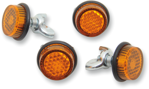 License Plate Reflectors Amber, 1, nordicamoto.ro
