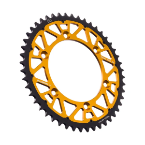 JT SPROCKETS Twinstar acél-alumínium hibrid lánckerék, fekete, arany , nordicamoto.ro