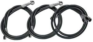 Extended Length Brake Line Silver Oversize [+152 mm (6'')], 1, nordicamoto.ro