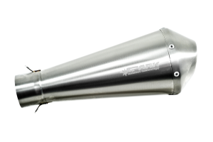 Megaphone Slip-on Mufflers Stainless Steel, Polished, 2, nordicamoto.ro