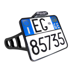 Side Mount License Plate Holder Black, 2, nordicamoto.ro