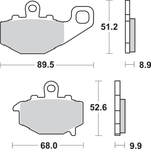 Ls Street Excel Sintered Rear Brake Pads