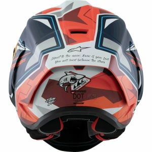 ALPINESTARS SUPERTECH R10 LE ACOSTA teljes arcú sport sisak, kék/piros/fehér, XL, 5, nordicamoto.ro
