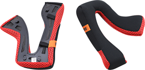 Sm5 Helmet Cheek Pad Gray, Red