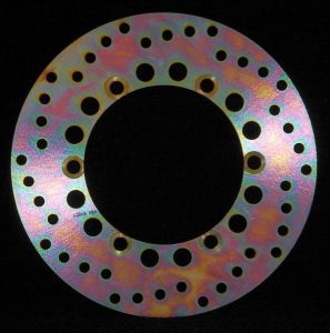 Round D-series Fixed Offroad Brake Rotor Gold, Zinc, 1, nordicamoto.ro