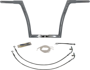 1-1/4(r) Ez Install Flat Top Handlebar Kit Silver