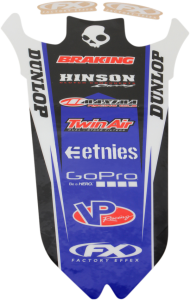 Rear Fender Kit Black, Blue, 1, nordicamoto.ro