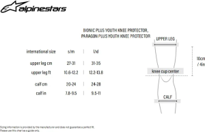 Alpinestars Bionic Plus fekete térdvédő gyerekeknek (S/M), 2, nordicamoto.ro