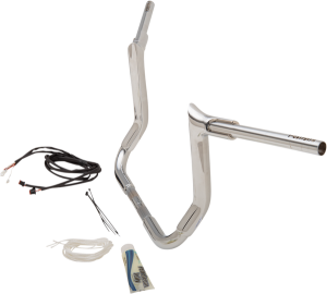 1-1/2(r) Ez Install Pointed Top Handlebar Kit Silver