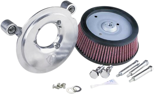Big Sucker Air Filter Kit Accepts 8(r) Round Aftermarket Covers Only Red, 1, nordicamoto.ro