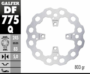 Cubiq Brake Rotor Silver, 2, nordicamoto.ro