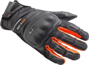 KTM TOURRAIN WP bőrkesztyű – narancssárga/fekete – M/9-es méret, 3, nordicamoto.ro