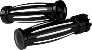 Custom Grips Black, Silver, 1, nordicamoto.ro