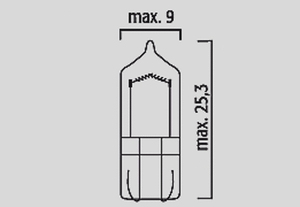 Filament Glass Wedge Bulbs Amber, 3, nordicamoto.ro
