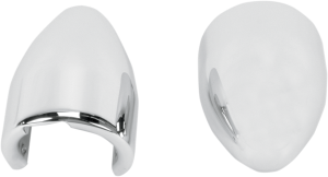 Fork Bullets Axle Nut Covers Chrome