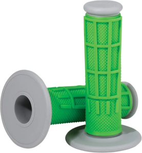 MOOSE RACING Comp Diamond Half Waffle Grips Green, 2, nordicamoto.ro