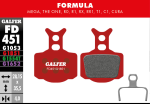 G1851 Advanced Brake Pads