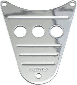 Billet Dash Plaque Fluted Chrome Chrome, 1, nordicamoto.ro
