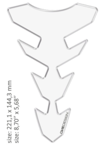 Resin/soft Touch Tank Pad Clear, 1, nordicamoto.ro