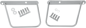 Chrome Saddlebag Support Brackets Silver