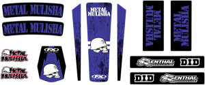 Trim Kit Graphics Black, Blue, 2, nordicamoto.ro