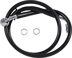 Extended Length Stainless Steel Brake Line Black, Vinyl Coated Oversize [+152 mm (6'')], 1, nordicamoto.ro