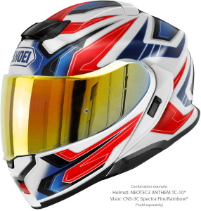 SHOEI NEOTEC3 ANTHEM TC-10 felhajtható sisak, kék/piros/fehér, M-es méret, 5, nordicamoto.ro