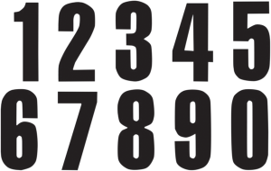 Three Series Numbers Black, 2, nordicamoto.ro
