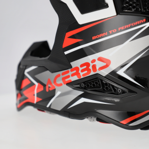Acerbis Airstrike-X sisak, fekete/narancssárga fluoreszkáló, XXL, 3, nordicamoto.ro