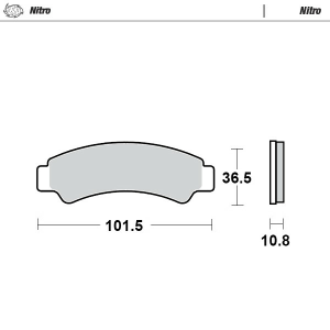 CF MOTO CFORCE első fékbetétek 450/520/625/800 18–22 ZFOCE 550/800/100 9AWA-0811A0, nordicamoto.ro