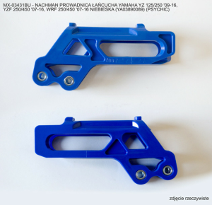 Láncvezető a YAMAHA YZ 125/250 (2009–2016), YZF 250/450 (2007–2016) és WRF 250/450 (2007–2016) modellekhez, szín: Psyhic Blue, 1, nordicamoto.ro