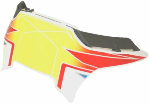 SHOEI XSPR3 sisak hátsó stabilizátor kiegészítő – sárga/piros, 1, nordicamoto.ro