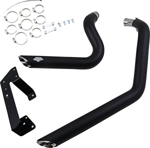 Shortshots Staggered Exhaust System Black 