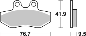Hf Street Ceramic Organic Brake Pads