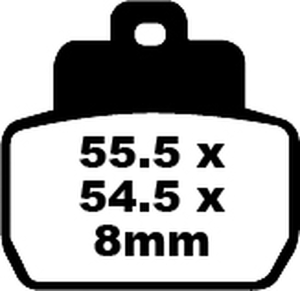 Sfa Series Organic Scooter Brake Pads