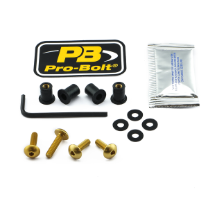 Screen Bolt Aluminium Gold