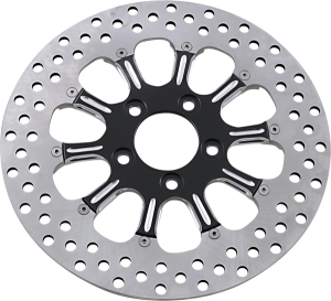 Two-piece Brake Rotor Black, Silver, Matte, 2, nordicamoto.ro